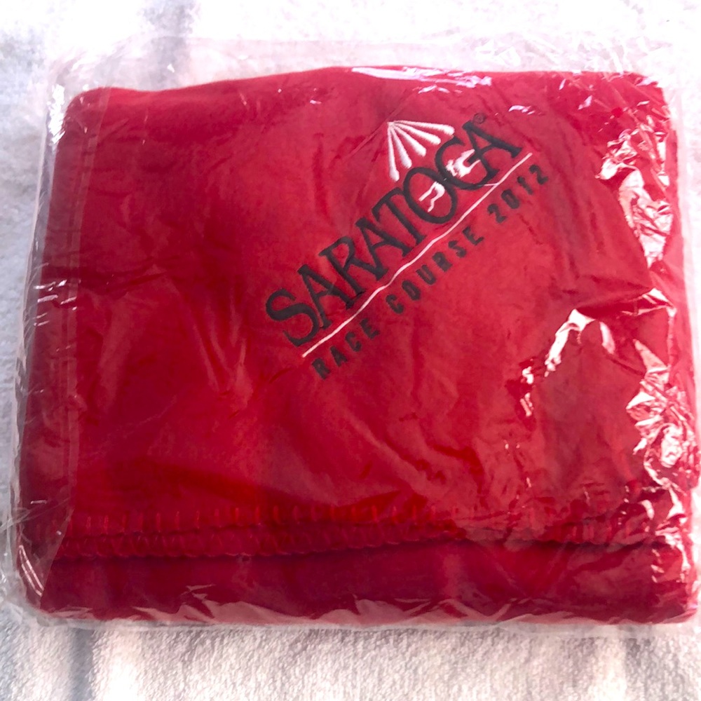 Saratoga promotional fleece throw. Circa 2012